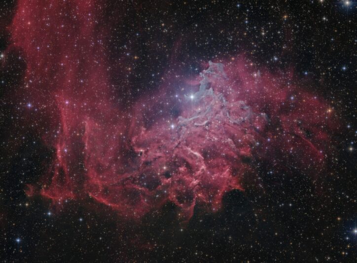 IC405 Étoile Flamboyante Nebula
