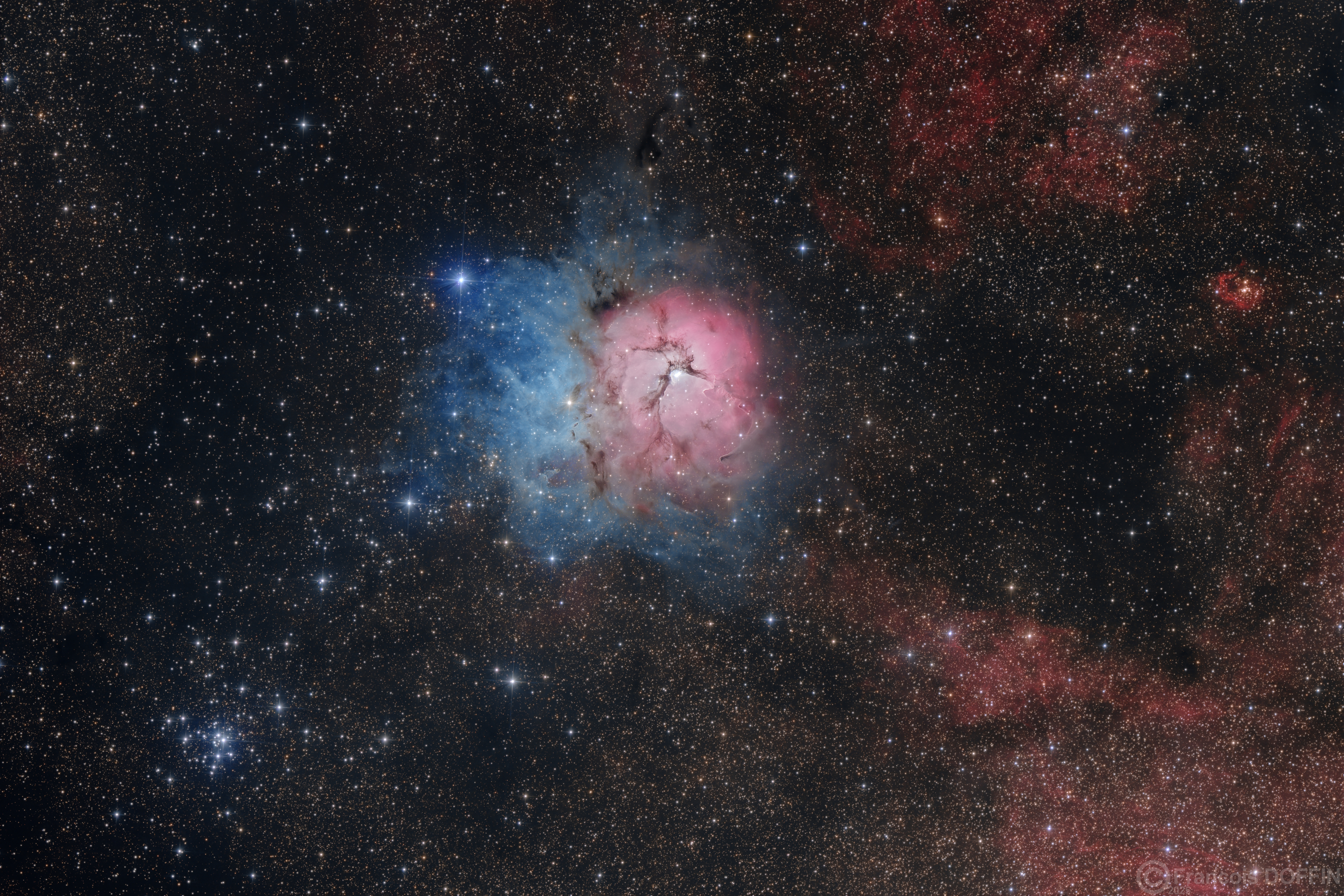 M20 Nebula Nébuleuse Messier Astrophotography Astrophotographie Trifide