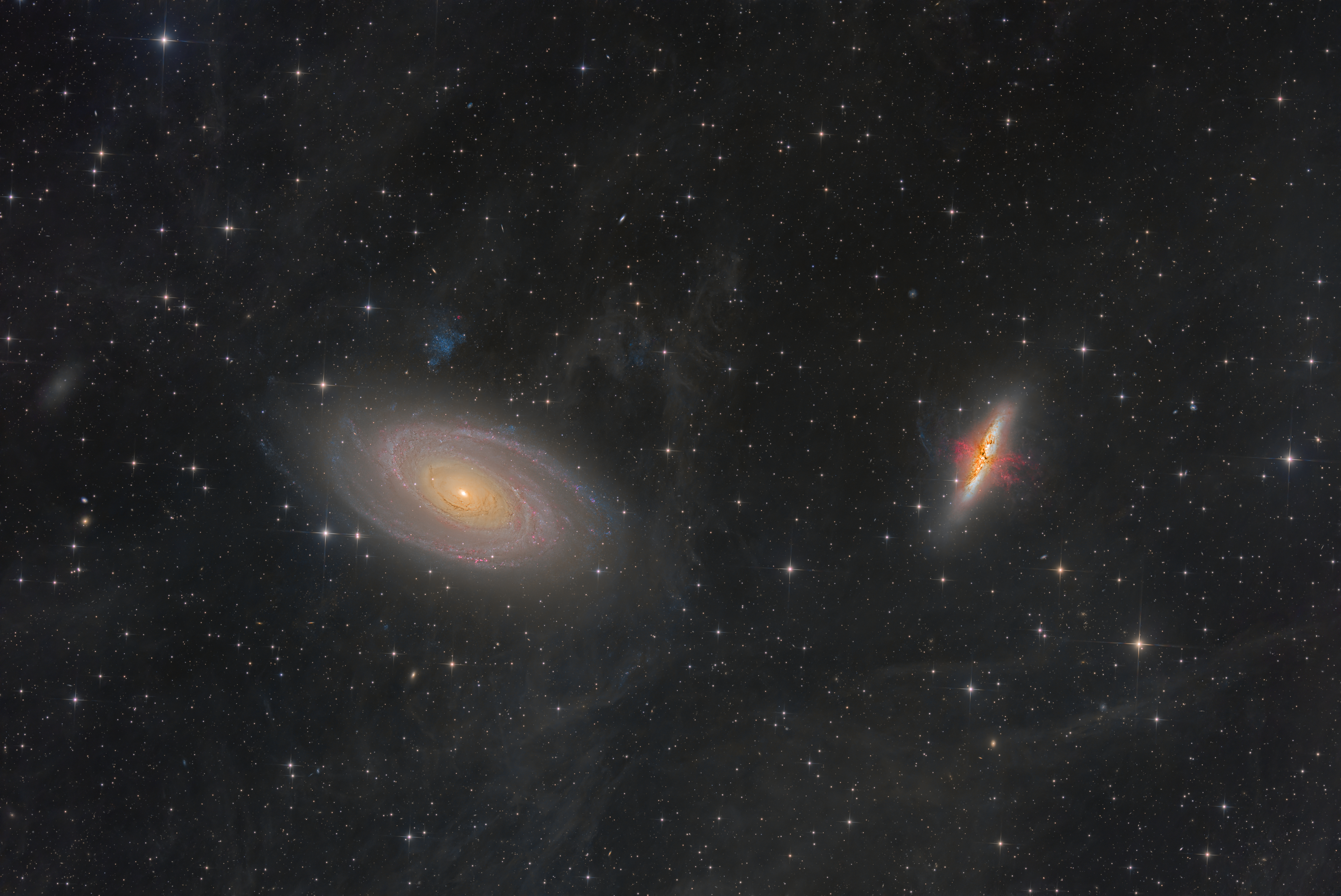 M81 M82 BodeGalaxy IFN Integrated Flux Nebula