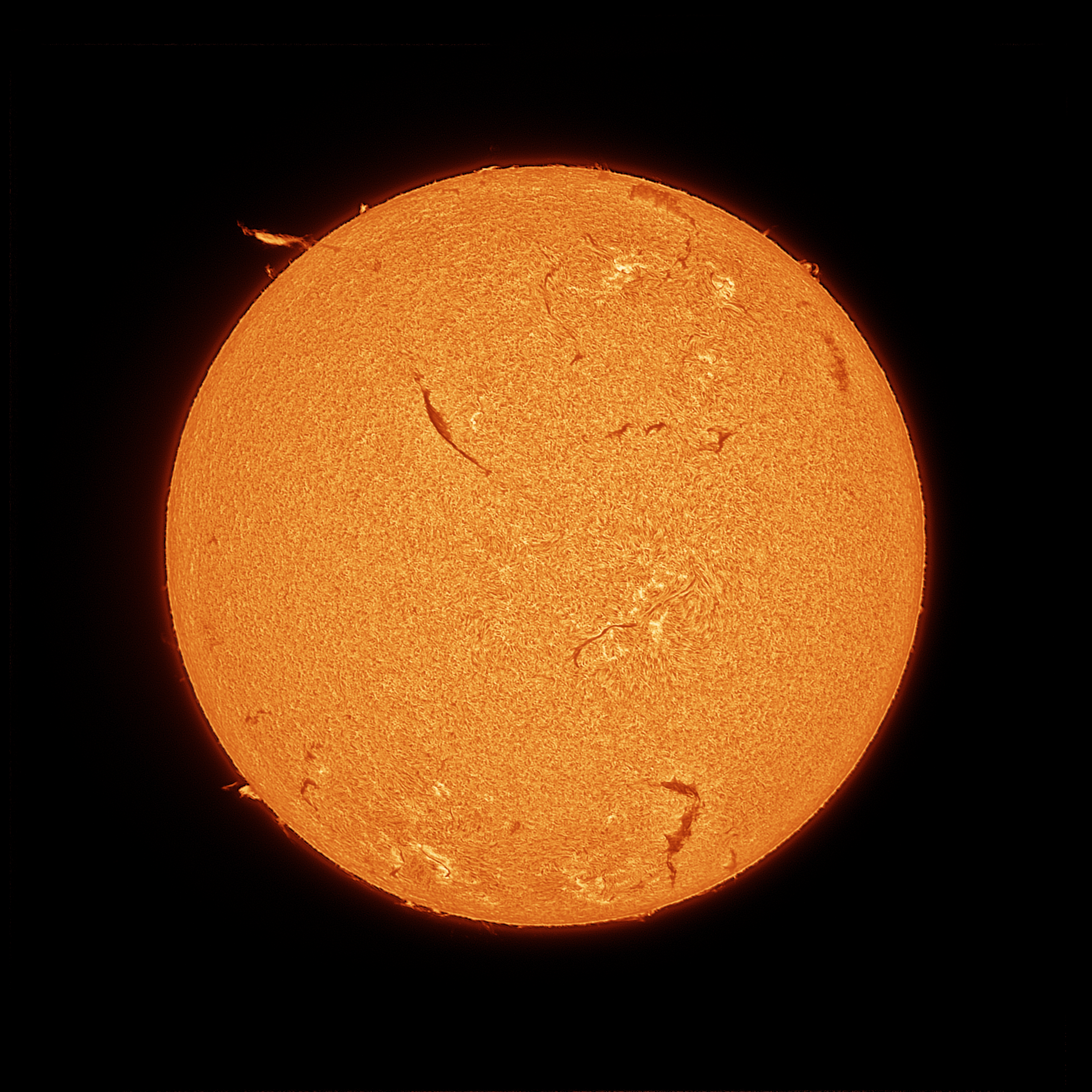 Solar Sun H Alpha Acuter Elite ZWO ASI676MM Normal Color