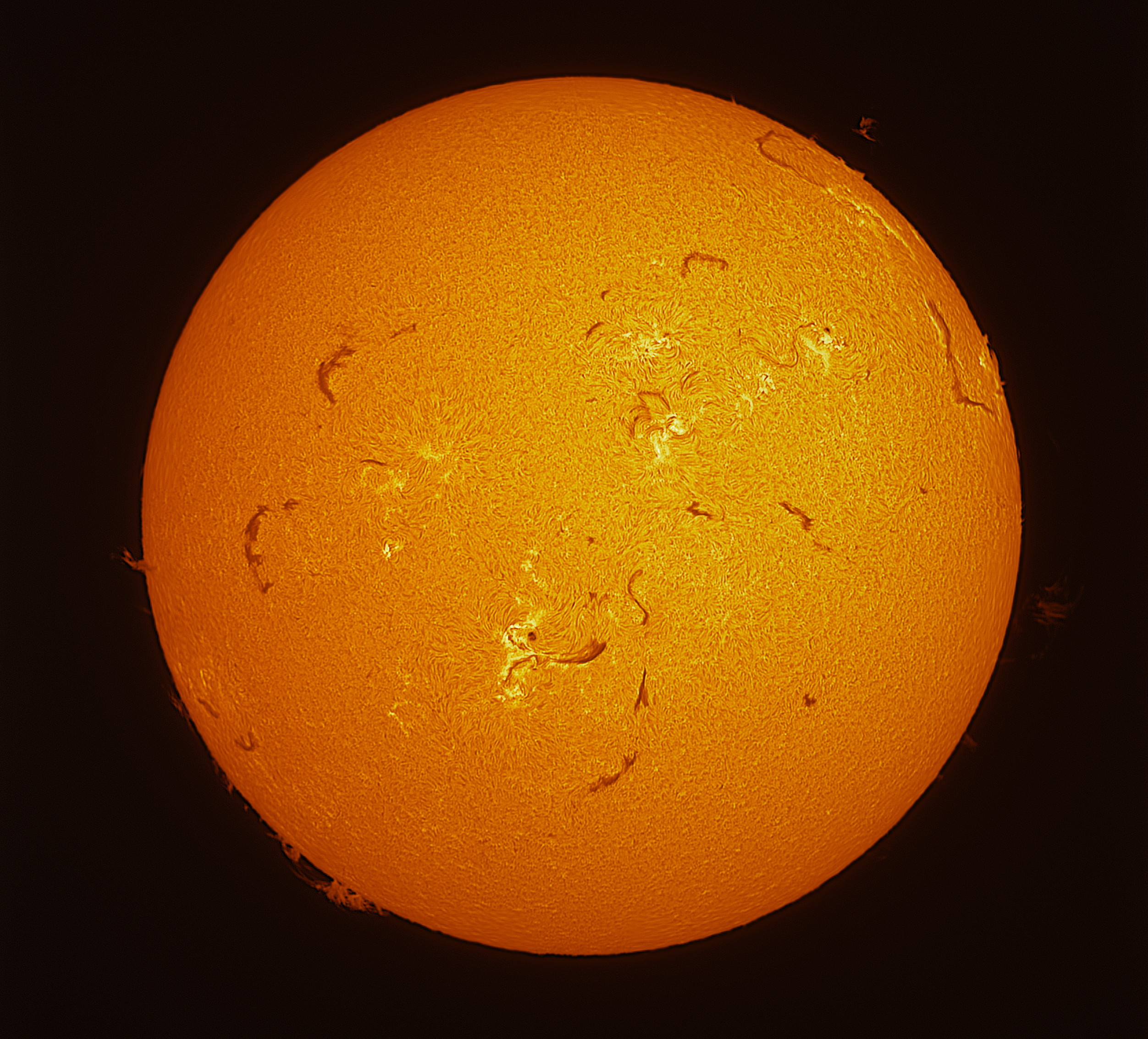 Sun Solar Halpha Color1 Sun Solar Halpha Acuter 02-08-2026 Color1