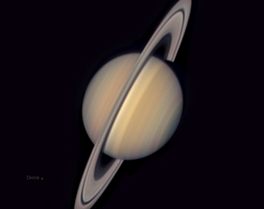 Saturne Saturn Dobson Rhéa Dioné Téthys